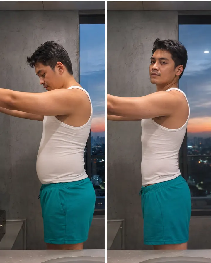 Before and after transformation result 1